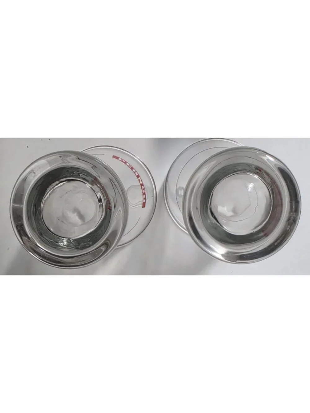 Vintage Pernod Pastis Glasses Set of 2 Barware France Pour Lines 5.9